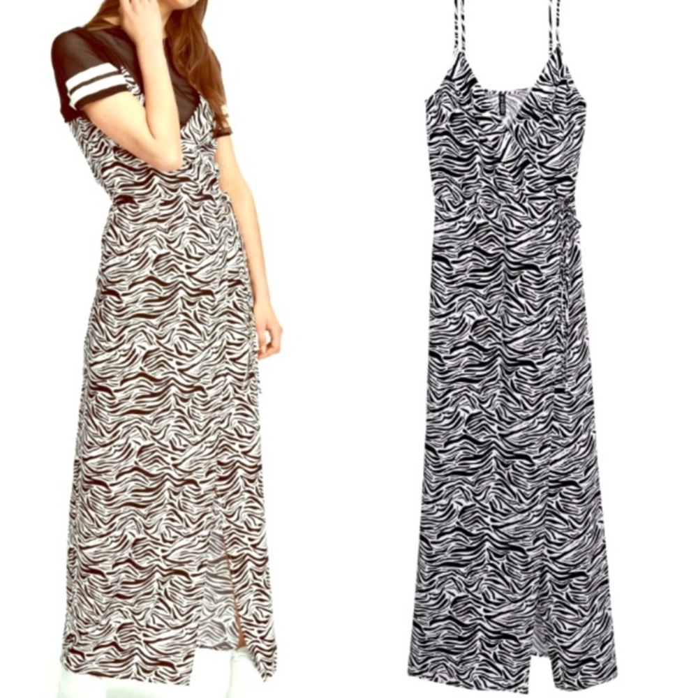 H&M Zebra Print Maxi Dress